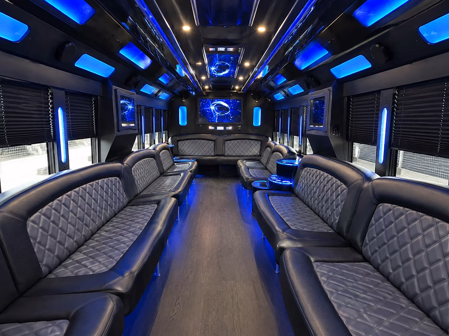 Davie Private Event Transportation party bus exterior