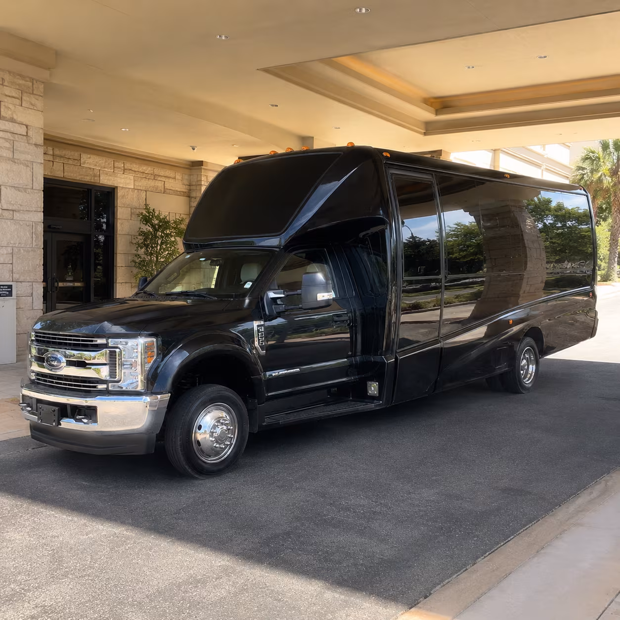 Davie Private Event Transportation party bus exterior