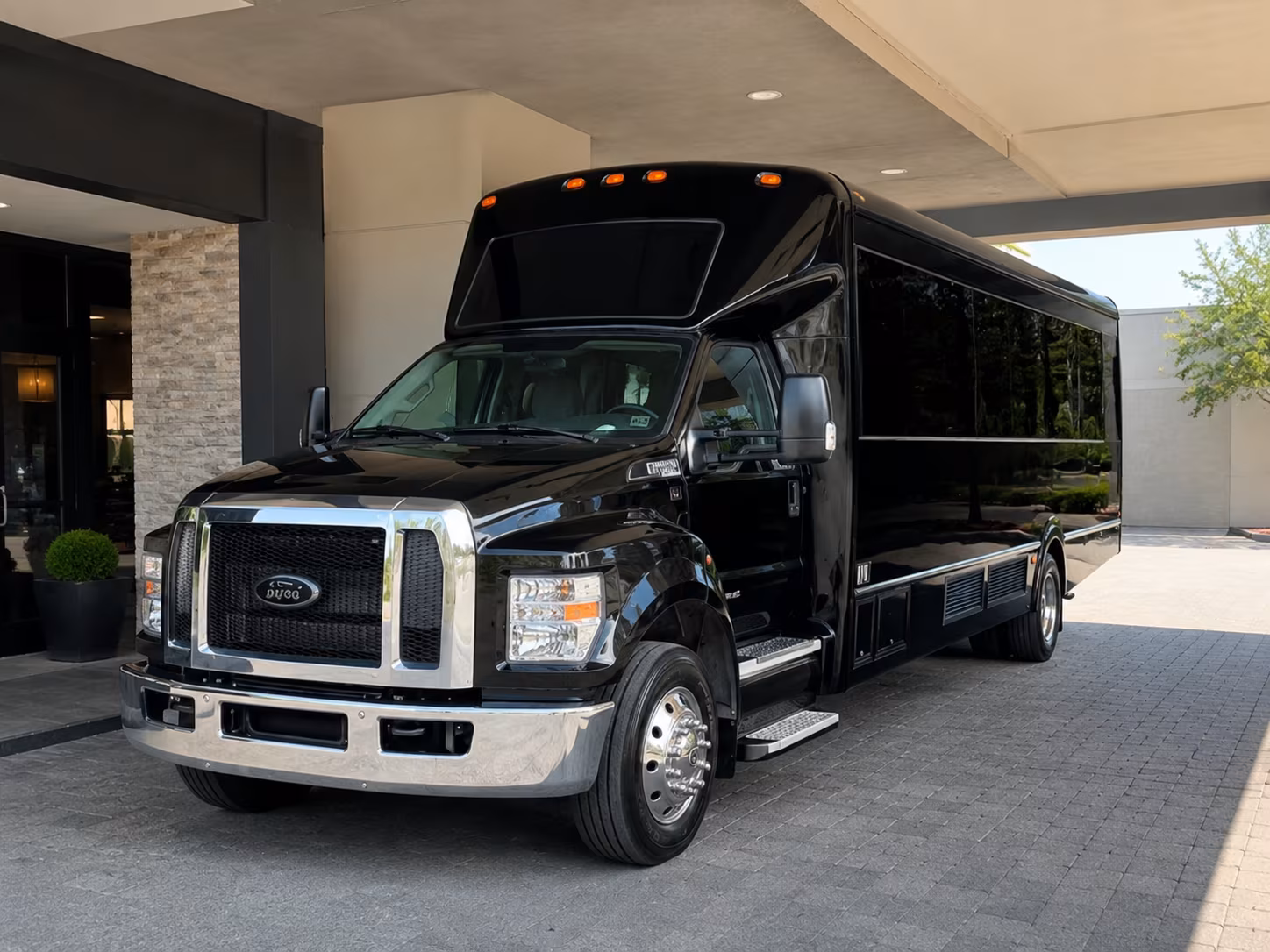Davie Prom & Homecoming Transportation party bus exterior