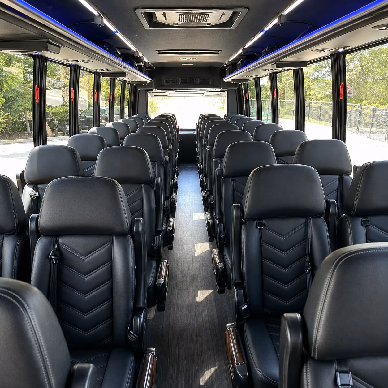 Davie School Event Transportation party bus exterior