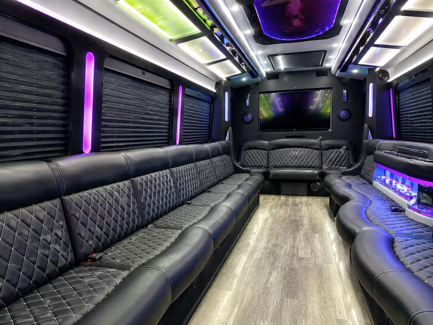 Davie Sporting Event Transportation party bus exterior